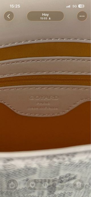 Bolsito Goyard Gris y Blanco