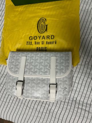 Bolsito Goyard Gris y Blanco
