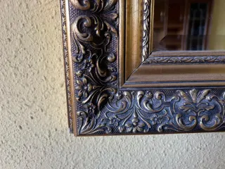 Espejo Rectangular Salón Dorado