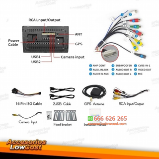 Radio de Coche 2 DIN, Radio de Coche con Pantalla