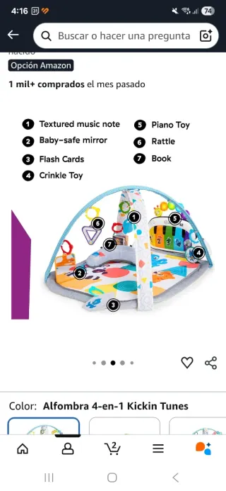 Gimnasio Bebé Musical Baby Einstein