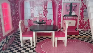 Casa de muñecas de madera 3 alturas