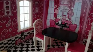 Casa de muñecas de madera 3 alturas