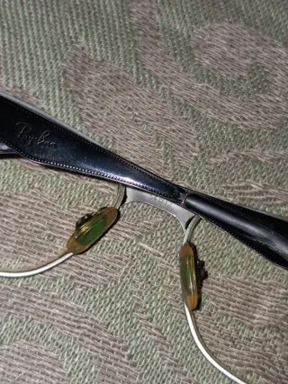 Montatura Occhiali Uomo Ray Ban Nera e Argento