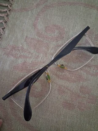 Montatura Occhiali Uomo Ray Ban Nera e Argento