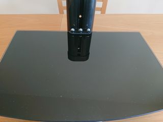 Mensola in vetro e metallo per DVD / Console