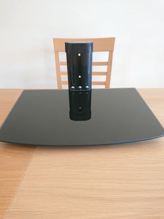 Mensola in vetro e metallo per DVD / Console