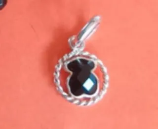 Collar de Onix y Colgante 1° Ley con oso de onix