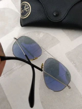 Gafas de sol Ray-Ban Aviator Plata Azul