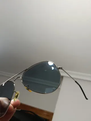 Gafas de sol Ray-Ban Aviator Plata Azul