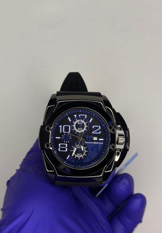 Reloj TechnoMarine Negro y Azul Nuevo