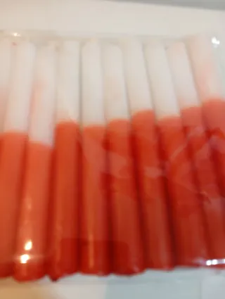 Candele bicolore 15 cm di cera