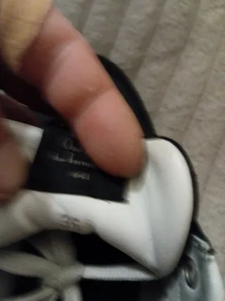 Zapatillas Hogan Mujer Talla 36 Negras y Plateadas