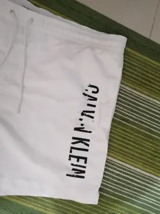 Costume mare da bagno uomo Calvin Klein bianco XL