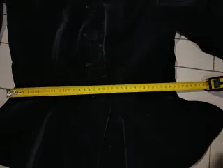 Vera Mont Giacca Velluto Nera Maniche Puff