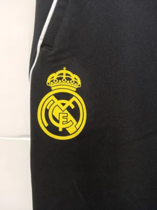 Pantalón Adidas Real Madrid Oro Negro