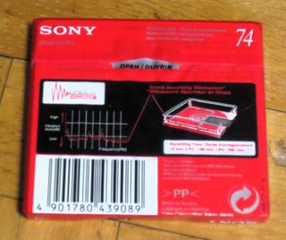 MINI DISC VIRGEN SONY COLOR 74