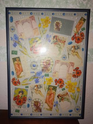 Cuadro antiguo estilo Art Nouveau