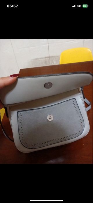 Borsetta rigida Enrico Coveri ecopelle grigia