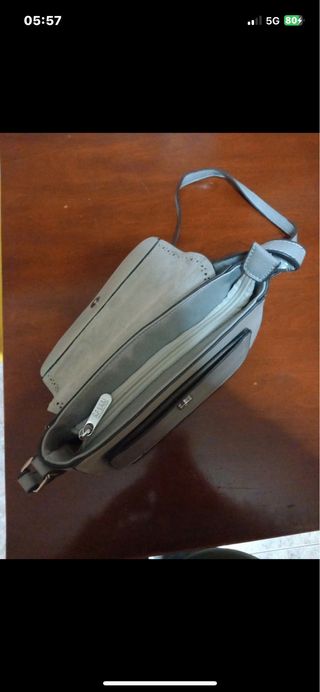 Borsetta rigida Enrico Coveri ecopelle grigia