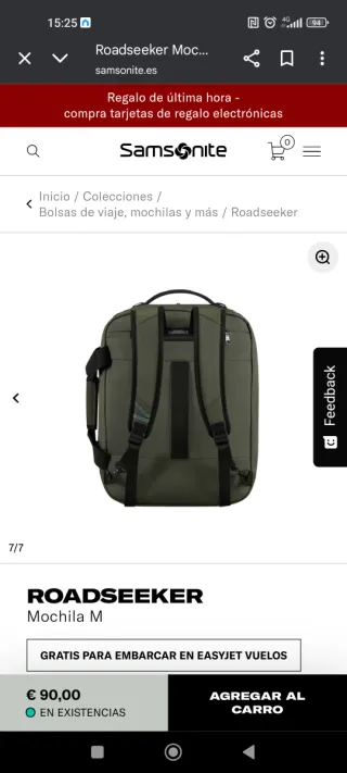 Mochila Samsonite Roadseeker 36L