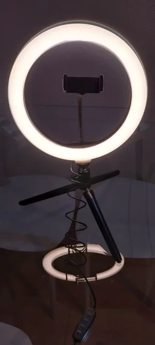 Aro de Luz LED con Trípode y Soporte Móvil