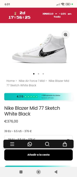 Nike Blazer Mid Edición Limitada