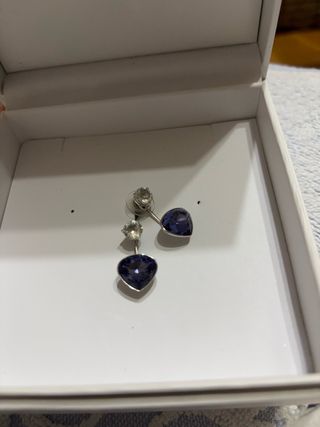 Pendientes Swarovski Corazón Azul49