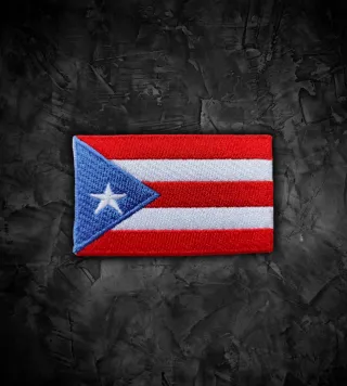 Puerto Rico 🇵🇷 Parche bandera termoadhesiva