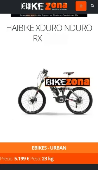 Haibike Nduro RX Bicicleta Eléctrica