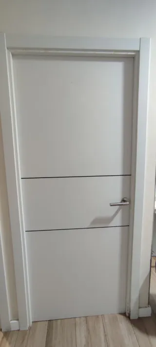 Se venden 4 puertas de Interior Block Lacada Blan