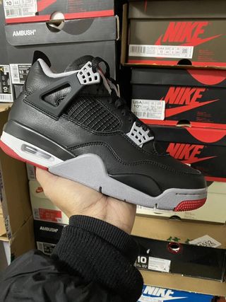 Air Jordan 4 Bred Retro OG Negro Rojo Talla 39