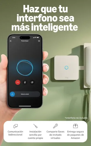 Ring Intercom sin abrir, telefonillo inteligente