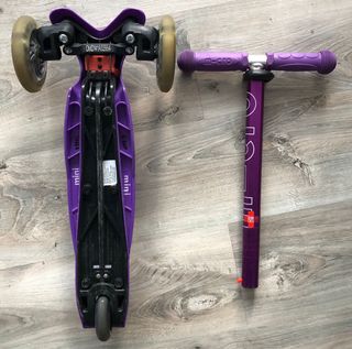 Patinete Micro Mini LED lila