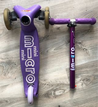 Patinete Micro Mini LED lila