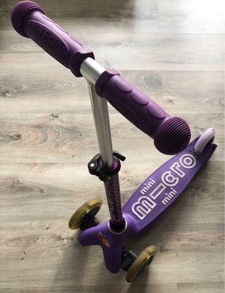Patinete Micro Mini LED lila
