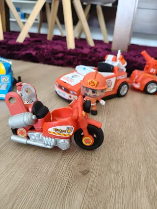 Playmobil Policíab y bombero,figuras Hallowee