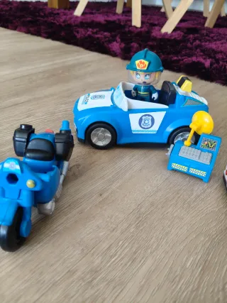 Playmobil Policíab y bombero,figuras Hallowee