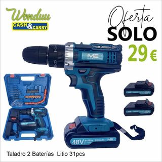 Taladro Percutor con 2 Baterias de Litio