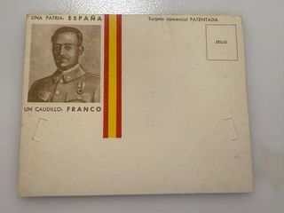 Postal Patriótica España Franco guerra civil