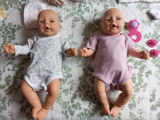 2 Bambole Natiora Migliorati Vintage