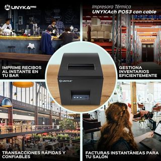 Unykach Impresora Térmica de Tickets POS3 UK56007
