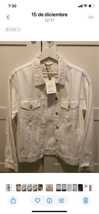 Chaqueta vaquera blanca Brownie