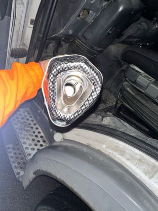 Tubo de escape moto carbono