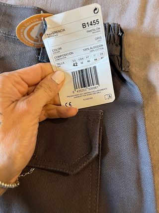 Pantalón de trabajo WORKTEAM gris talla L