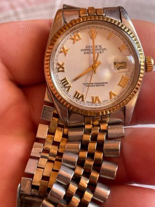 Rolex DateJust Oro y Plata