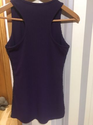 Top lentejuelas Ldc.ce morado talla M