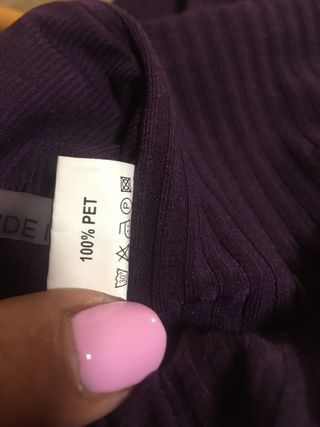 Top lentejuelas Ldc.ce morado talla M