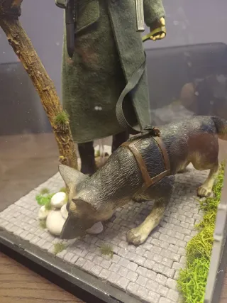 Action Figure Soldato WW2 con Cane