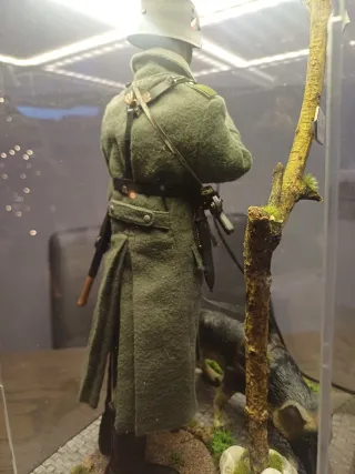 Action Figure Soldato WW2 con Cane